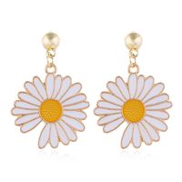 Korean Fashion Sweet And Simple Chrysanthemum Personality Earrings main image 5