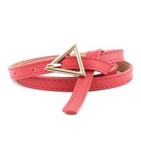 Korea New Simple New Triangle Buckle Belts  Fashion Hipsters  Wild Triangle Personalized Thin Belts Nihaojewelry Wholesale main image 6