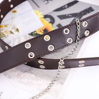 Korean Simple New Punk Style Double Exhaust Eye Belt  Jeans Fashion Chain Belt Nihaojewelry Wholesale main image 4