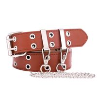 Coréen Simple Nouveau Style Punk Double Échappement Oeil Ceinture Jeans Chaîne De Mode Ceinture Nihaojewelry Gros main image 3