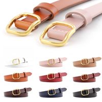 New Leather Thin Belt Wild Fashion Candy Color Decoration Ladies Gown Dress Cowhide Knotted Belt Nihaojewelry Wholesale main image 6