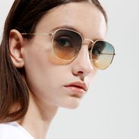 Fashion New Simple  Square Marine Sunglasses  New Retro Metal Sunglasses Nihaojewelry Wholesale main image 1