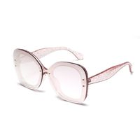 Fashion Simple New  Large Frame Transparent Glitter Sunglasses  Popular New Glasses Nihaojewelry Wholesale main image 4