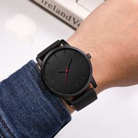 Large Dial Sports Style Men's Watch Simple Frosted Belt Quartz Watch Male Fashion Watches Nihaojewelry Wholesale main image 4
