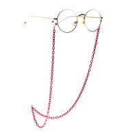 Hot Sale Mode, Einfache Farbe, Nicht Leicht Zu Verblassen, Rosarot Dickes Brillen Seil, Metall-brillen Kette, Rutsch Fest main image 3