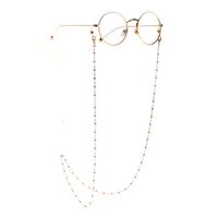 New 4mm Crystal Pearl Gold Glasses Chain Sunglasses Fashion Bead Glasses Chain Wholesale main image 3