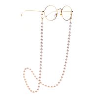 New 8mm Pearl Gold Glasses Chain Necklace Sunglasses Anti-lost Fashion Pearl Glass Chain Wholesale main image 2