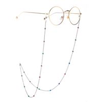 Multicolored Clip Bead Chain Sunglasses Chain Women Wholesale Fashion Anti-skid Hanging Chain Glasses Chain main image 3