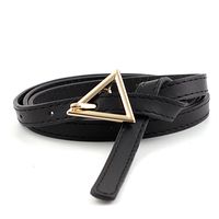 Korea New Simple New Triangle Buckle Belts  Fashion Hipsters  Wild Triangle Personalized Thin Belts Nihaojewelry Wholesale sku image 2