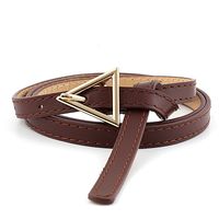 Korea New Simple New Triangle Buckle Belts  Fashion Hipsters  Wild Triangle Personalized Thin Belts Nihaojewelry Wholesale sku image 5