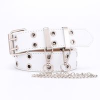 Korean Simple New Punk Style Double Exhaust Eye Belt  Jeans Fashion Chain Belt Nihaojewelry Wholesale sku image 11