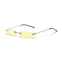 813033 Ultra-kleine Rahmen-sonnenbrille, Weiblicher Trend, Internet-promi-stil, Randlose Brille, Transparente Ozean-farb Linse sku image 10