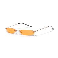 813033 Ultra-kleine Rahmen-sonnenbrille, Weiblicher Trend, Internet-promi-stil, Randlose Brille, Transparente Ozean-farb Linse sku image 13