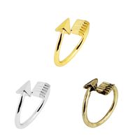 Fashion Retro Punk Arrow Ring Tail Ring Adjustable Opening Bow Arrow Ring Accessories main image 1