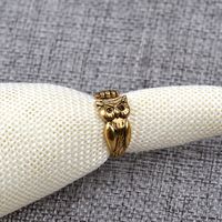 Hot Selling Animal Little Owl Opening Rings Nihaojewelry Fashion Retro Ring Tail Wholesale main image 5