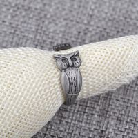 Hot Selling Animal Little Owl Opening Rings Nihaojewelry Fashion Retro Ring Tail Wholesale main image 4