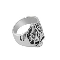 Hot Sale Accessories Ring Jewelry Personality Retro Exaggerated Flame Skull Ring main image 6