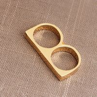 Fashion Exaggerated Punk Men's Hip-hop Ring Letter B-shaped Ring Wholesale main image 5