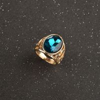 Fashion Simple Golden Agate Ladies Ring Accessories Personality Retro Ring Wholesale main image 5
