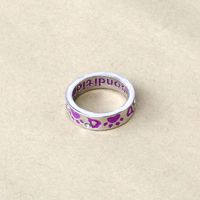 Dog Claw Ring Unconditional Love Fashion Letters Lettering Diamond Ring Accessories main image 4