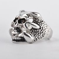 Fashion Rings Nihaojewelry Retro Skull Alloy Tail Ring Nihaojewerly Wholesale main image 4