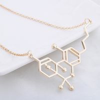 Women's Necklace Chain Clavicle Chain Fashion Popular Personality Jewelry Physical And Chemical Biological Molecular Structure Necklace Accessories main image 3