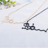 Women's Necklace Chain Clavicle Chain Fashion Popular Personality Jewelry Physical And Chemical Biological Molecular Structure Necklace Accessories main image 4