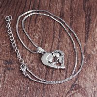 Necklace Chain Clavicle Chainsimple Fashion Love Diamond Mother's Day Gift Necklace Sweater Chain Wholesale main image 4