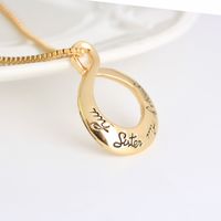 Explosion Models Waterdrop Necklace My Good Sister Hollow Pendant Necklace Accessories main image 4