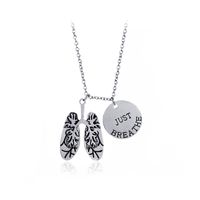 Explosion Funds Round Hang Tag Necklace Personality Human Chest Cavity Anatomy Pendant Necklace main image 1