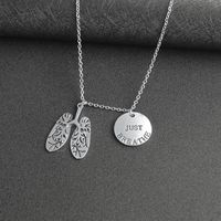 Explosion Funds Round Hang Tag Necklace Personality Human Chest Cavity Anatomy Pendant Necklace main image 6