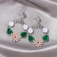 Boucles D&#39;oreilles, Petite Forêt Fraîche, Boucles D&#39;oreilles Fleur De Marguerite Douce Et Mignonne D&#39;été, Nouveaux Produits Transfrontaliers, Vente En Gros À Chaud main image 4