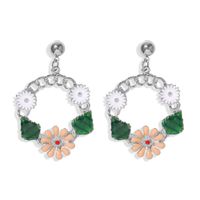 Boucles D&#39;oreilles, Petite Forêt Fraîche, Boucles D&#39;oreilles Fleur De Marguerite Douce Et Mignonne D&#39;été, Nouveaux Produits Transfrontaliers, Vente En Gros À Chaud main image 6