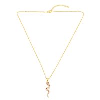 Hot Selling Jewelry Creative Fashion Snake-shaped Pendant Necklace Personality Snake Diamond Necklace main image 5