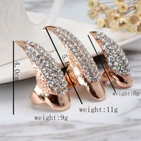 Articulated Diamonds Exaggerated Long Nails Punk Style Fashion Diamond Embellished Cat Demon Tips Long Nail Sleeve Ring main image 4