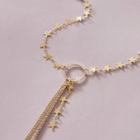Fashion Jewelry Temperament Stars With Diamond Tassel Handmade Necklace Choker Clavicle Chain main image 3