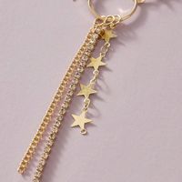 Fashion Jewelry Temperament Stars With Diamond Tassel Handmade Necklace Choker Clavicle Chain main image 4