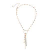 Fashion Jewelry Temperament Stars With Diamond Tassel Handmade Necklace Choker Clavicle Chain main image 5