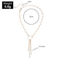 Fashion Jewelry Temperament Stars With Diamond Tassel Handmade Necklace Choker Clavicle Chain main image 6
