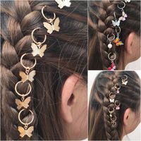 Tocado De Moda Personalizado Calle Tiro Trenza Tendencia Tocado Mariposa Diy Colgante Accesorios Para El Cabello Pinza De Pelo main image 1