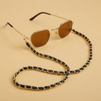 Fashion Jewelry Geometric Single-layer Chain Accessories Retro Handmade Flannel Winding Glasses Chain main image 3