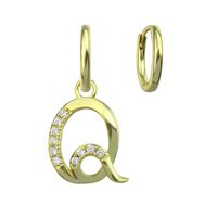 New 26 Letter Earrings Jewelry Simple Earrings Retro Fashion Earrings Gift Wholesale sku image 17