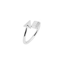 Fashion Retro Punk Arrow Ring Tail Ring Adjustable Opening Bow Arrow Ring Accessories sku image 2