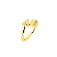 Fashion Retro Punk Arrow Ring Tail Ring Adjustable Opening Bow Arrow Ring Accessories sku image 1