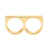 Fashion Exaggerated Punk Men's Hip-hop Ring Letter B-shaped Ring Wholesale sku image 1