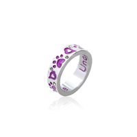 Dog Claw Ring Unconditional Love Fashion Letters Lettering Diamond Ring Accessories sku image 1