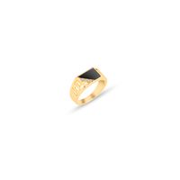 Creativo Anillo De Hombres Trapezoidales Con Gota De Aceite Atrapado Anillo Simple Personalidad Anillo Accesorios sku image 7