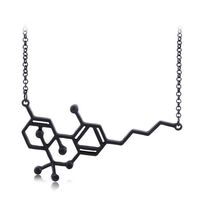 Women's Necklace Chain Clavicle Chain Fashion Popular Personality Jewelry Physical And Chemical Biological Molecular Structure Necklace Accessories sku image 2