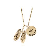 Explosion Funds Round Hang Tag Necklace Personality Human Chest Cavity Anatomy Pendant Necklace sku image 2