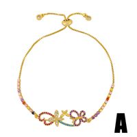 Original Bracelet Small Fresh Butterfly Bracelet Ins Wind Crystal Bracelet Inlaid Color Zircon Bracelet sku image 1